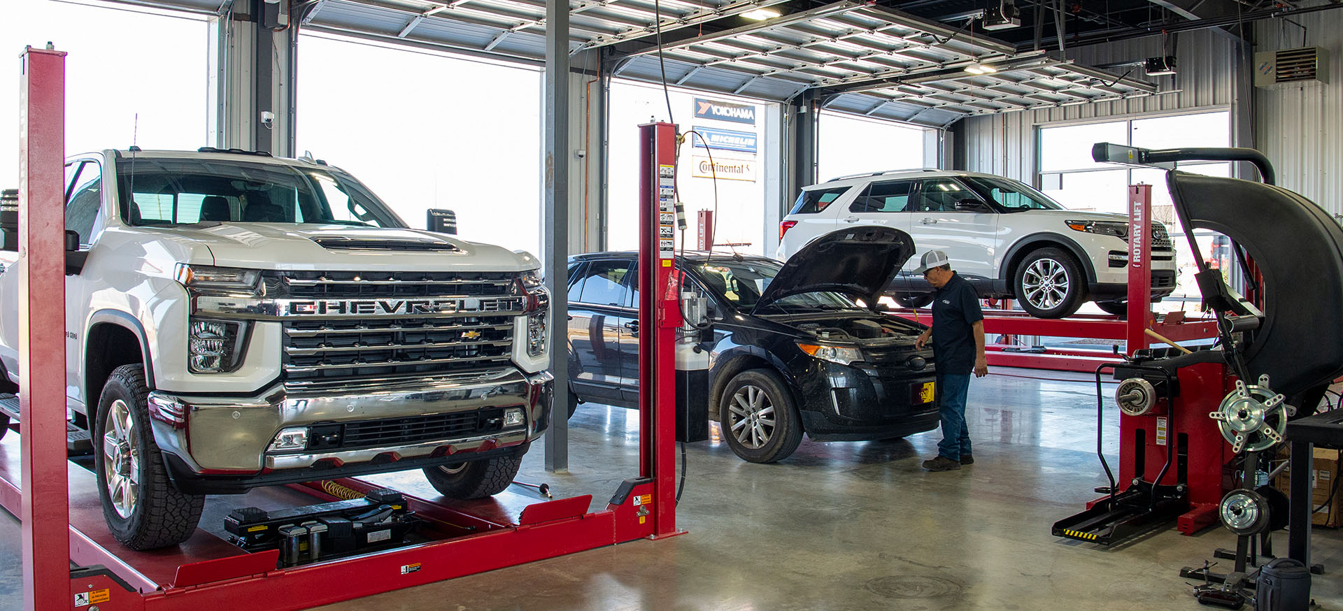 Car maintenance on several different vehicles