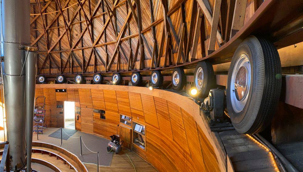 Interior del Telescopio Clark en el Observatorio Lowell