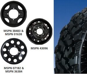 26X9N14 Flat Black (4X4.5IN Bolt 3.13IN Center Dia) X Tweel UTV